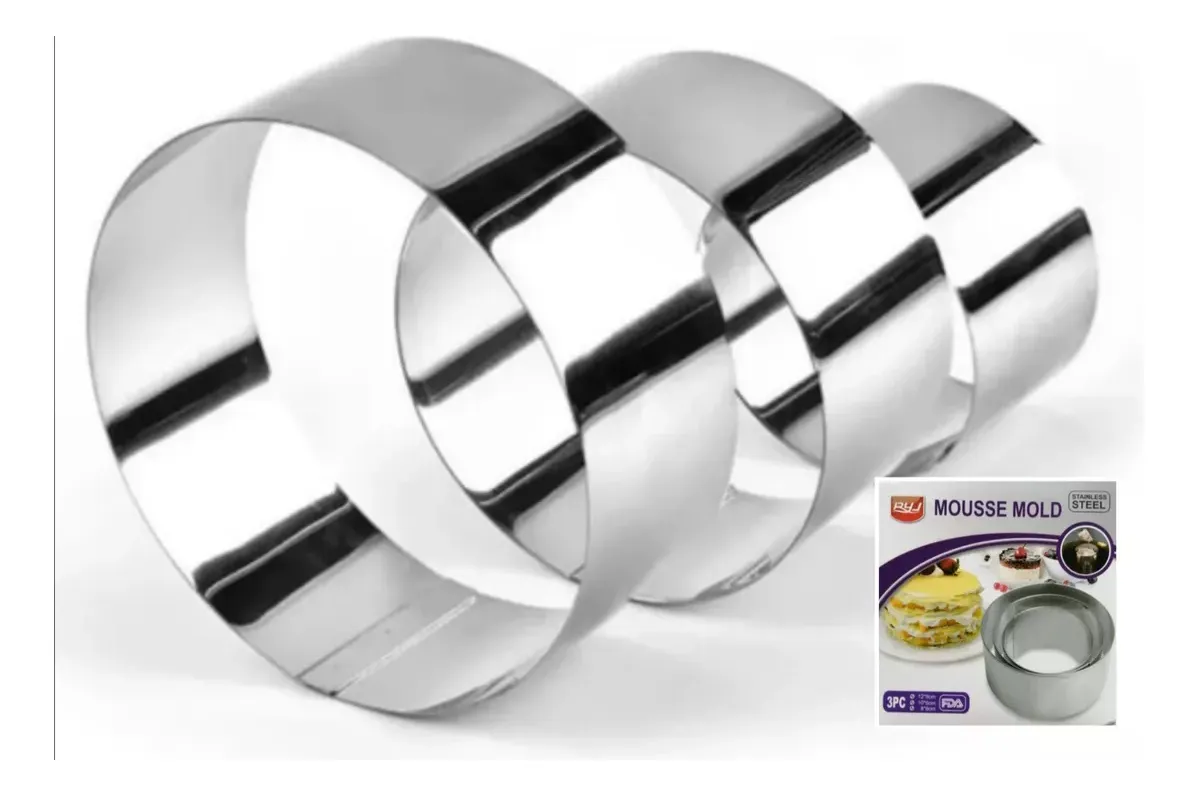 Miniatura 3 de set x3 aros para pasteleria y reposteria